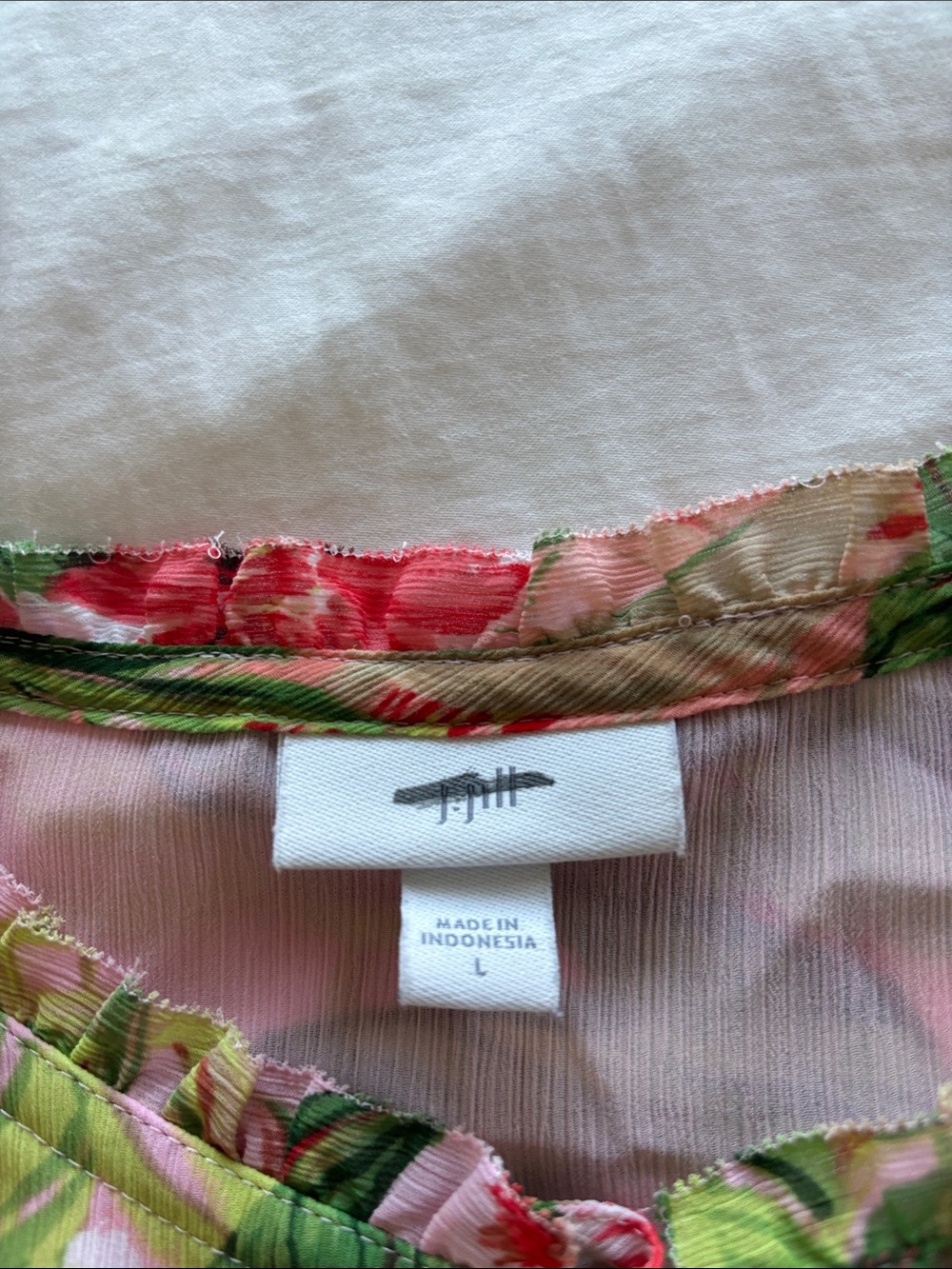 Pink Tropical Floral mini dress with tropical flowers . - Picture 2 of 3
